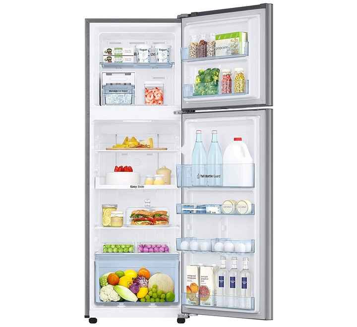 Samsung 275 L 2 Star Inverter Frost-Free Double Door Refrigerator Elegant Inox Convertible)(RT30T3722S8)